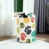 Linomo Colorful Dog Paw Print Collapsible Laundry Hamper view 2