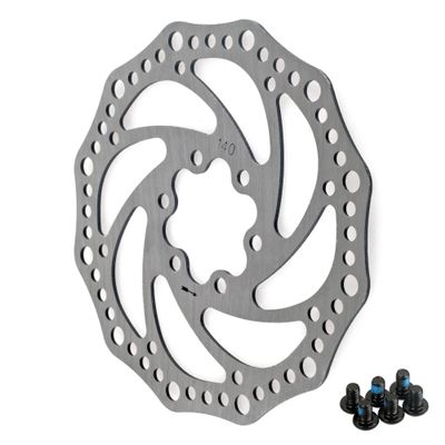 TIYO 140 mm Stainless Steel Bicycle Brake Rotor with Screws