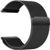 HLXJR 16mm Universal Stainless Steel Mesh Watch Band with Magnetic Closure, Black view 1