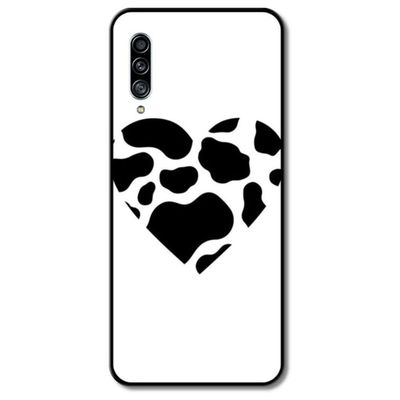 AAA&LIU Creative Heart-Shaped Phone Case, Black TPU Shell Art Case for Samsung Galaxy M10/M20/M21/M31/M30/M60S/M31S, Galaxy M10/A10