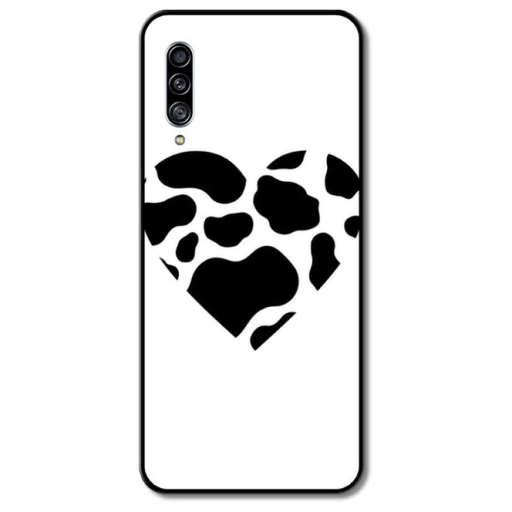 AAA&LIU Creative Heart-Shaped Phone Case, Black TPU Shell Art Case for Samsung Galaxy M10/M20/M21/M31/M30/M60S/M31S, Galaxy M10/A10