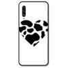 AAA&LIU Creative Heart-Shaped Phone Case, Black TPU Shell Art Case for Samsung Galaxy M10/M20/M21/M31/M30/M60S/M31S, Galaxy M10/A10 view 1