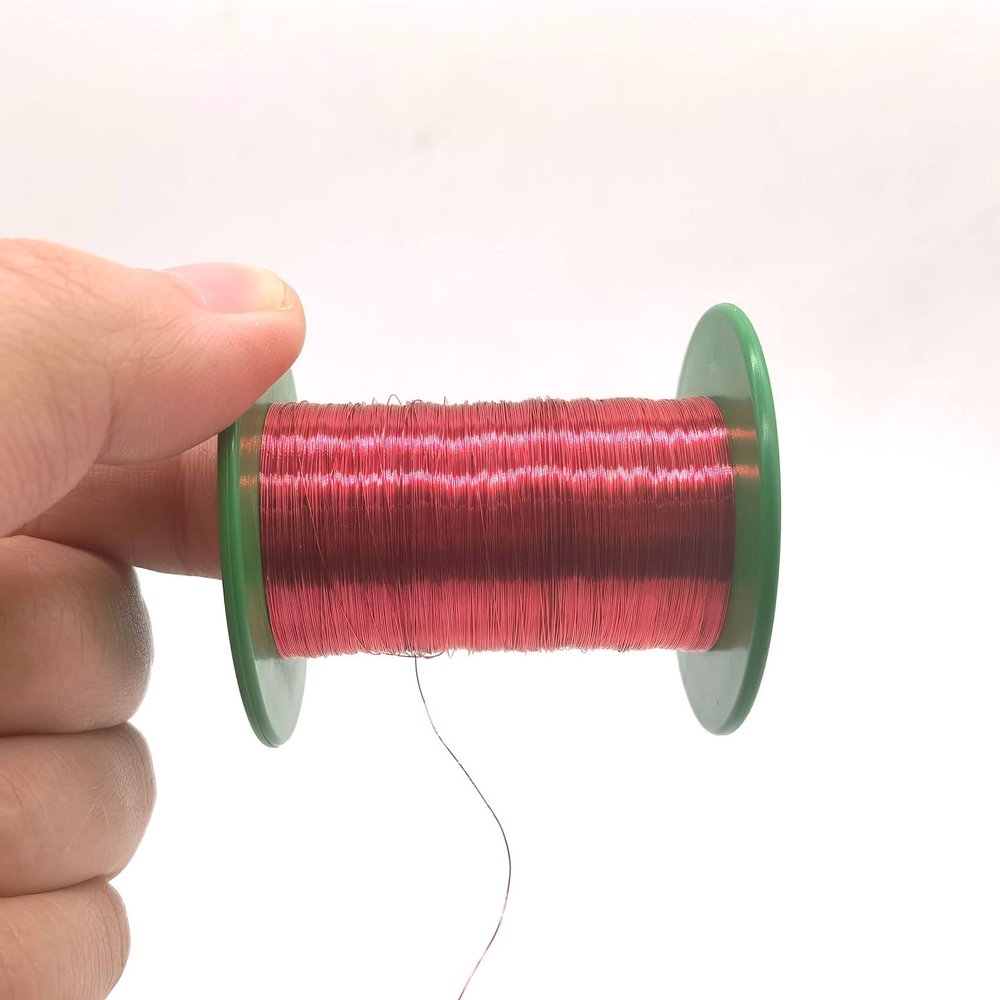 Xuulan Red Enamelled Copper Winding Wire QA-1/155, 0.8 mm OD, 100 g