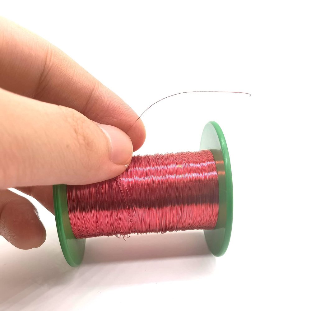 Xuulan QA-1/155 Enameled Copper Magnet Wire, 0.43 mm OD, 100 g, Red