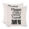 Please Seat Yourself Thank You Square Pillow Cover, 18 x 18 in view 4