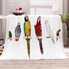 FANSU Parrot 3D Microfiber Fleece Throw Blanket, Soft and Warm, 51 x 59 in view 1