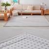 XWanitd 3 cm Thick Coral Velvet Rug, Soft Non-Slip Floor Play Mat, Crawling Mat for Home Office, Living Room, and Bedroom, 90 x 150 x 3 cm, Blue view 3
