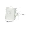 Iron Rice Storage Container for Household Flour, White, Secure Storage view 2