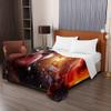 Chickw1 Quilted Bedspread, 3D Orange Universe Microfiber Coverlet for Single or Double Beds, 39.4 x 59 in view 3