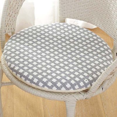 Round Seat Cushion for Garden Chairs with Zipper, Softly Padded, Non-Slip, Indoor & Outdoor