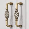 CcHhyyt 2-Pack Antique Birdcage Cabinet Handles, Vintage Bronze, 128 mm view 3
