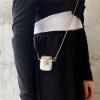 ZYONG Transparent Silicone Case with Metal Lanyard Shoulder Strap for Apple AirPods 1, 2, and AirPods Pro view 4