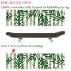 Green Leaves Plant Stripe Skateboard Grip Tape, Sandpaper, Longboard, Scooter Deck, 2-Pack view 2