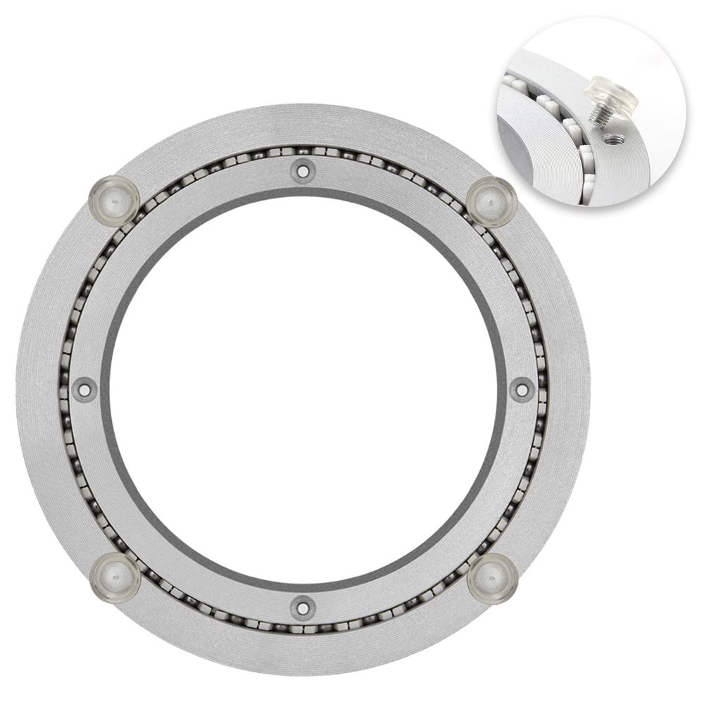 Aluminum Lazy Susan Swivel Bearing, 20 in (500 mm), Heavy-Duty TV Turntable
