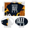 Happy Jazz Day Saxophone Piano Violin Music Placemats, Heat-Resistant, Washable, Set of 4 view 4