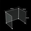 BcofoA Student Desk Divider, Privacy Shield, Plastic Anti-Cheating Partition (Transparent B) view 2