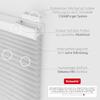 Schuette No-Drill Pleated Blind, Dolomite Storm Gray, 50 x 130 cm, Suprafix X Clip-Fix view 2