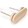 NIUXICH Double Yarn Ball Holder, Wooden Yarn Organizer view 4
