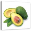 Feeby XXL Avocado Still Life Canvas Wall Art, 80 x 80 cm view 1