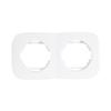 LEDKIA 2-Module Frame for Classic Round Mechanisms, White view 2