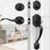 Brightify Door Handle and Deadbolt Set, Reversible Exterior Entry Lock Set view 1