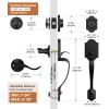 Brightify Door Handle and Deadbolt Set, Reversible Exterior Entry Lock Set view 3