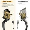 Brightify Door Handle and Deadbolt Set, Reversible Exterior Entry Lock Set view 4