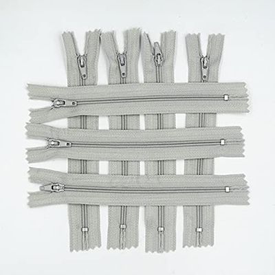 XIUCAI 20-Piece #3 Closed-End Nylon Zipper Set, 3–10 in (7.5–25 cm)