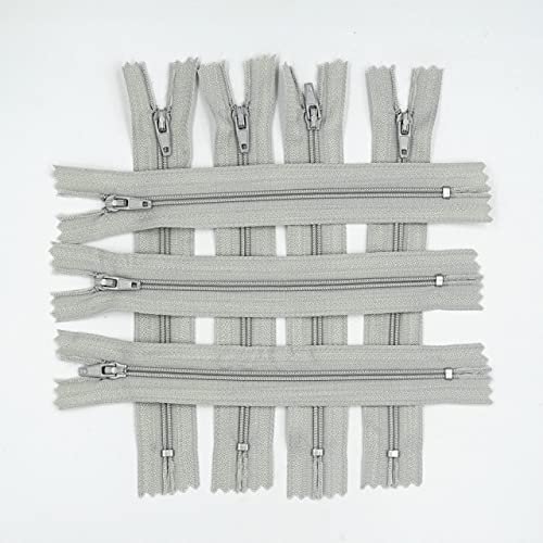 XIUCAI 20-Piece #3 Closed-End Nylon Zipper Set, 3–10 in (7.5–25 cm)