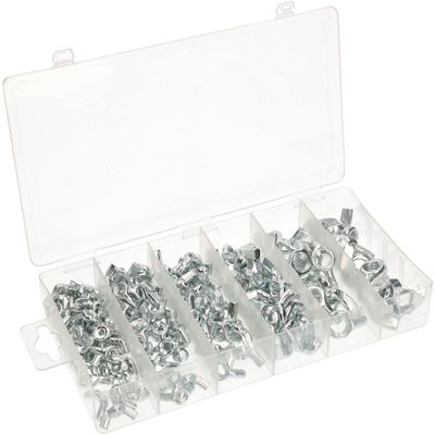 KOTARBAU 150-Piece Metric Wing Nut Set, M4–M10