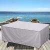Garden Furniture Cover 250 x 250 x 90 cm, Silver Gray, 420D Oxford view 3