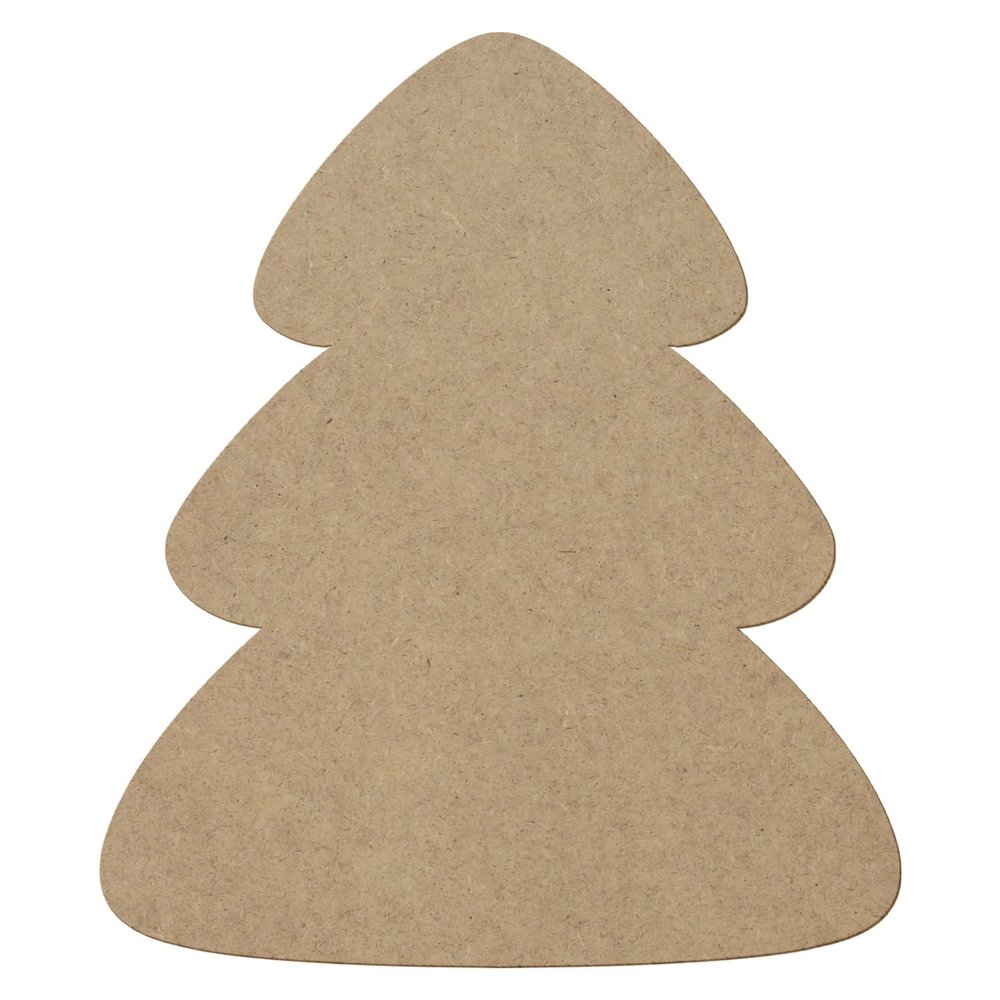 MDF Christmas Tree – Custom Cut, 3–50 cm, for Crafts & Décor