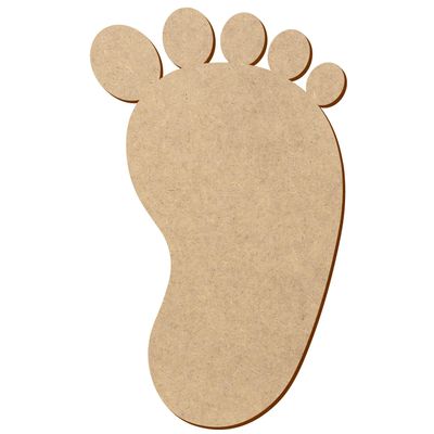 MDF Foot – Custom Cut, 3–50 cm, for Décor & Crafts