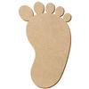 MDF Foot – Custom Cut, 3–50 cm, for Décor & Crafts view 1
