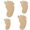 MDF Foot – Custom Cut, 3–50 cm, for Décor & Crafts view 2