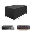 100 x 90 x 80 cm Black Rectangular Patio Furniture Cover, 420D Oxford view 1