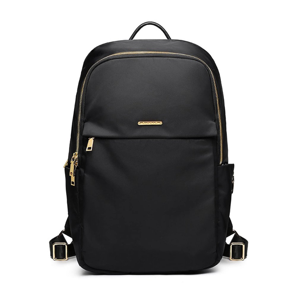 QQYG Oxford Women's Waterproof Laptop Backpack, Black, 31 x 42 x 15 cm