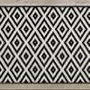 rugsx BCF MORAD Ruta Diamond Black/Cream Runner 100 x 1050 cm view 3