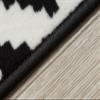 rugsx BCF MORAD Ruta Diamond Black/Cream Runner 100 x 1050 cm view 4