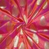 The Yard Brocade Fabric, 100% Silk, Iridescent, Orange/Gold, 11 cm view 1