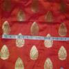 The Yard Brocade Fabric, 100% Silk, Iridescent, Orange/Gold, 11 cm view 2