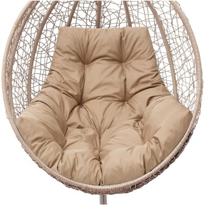 HOBBYGARDEN George Hanging Chair Cushion 120 x 100 cm, Beige Oxford Outdoor Cushion
