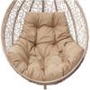 HOBBYGARDEN George Hanging Chair Cushion 120 x 100 cm, Beige Oxford Outdoor Cushion view 1