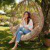 HOBBYGARDEN George Hanging Chair Cushion 120 x 100 cm, Beige Oxford Outdoor Cushion view 2