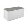 Dmora Miltonia Storage Chest, White and Concrete, 90 x 45 x 45 cm view 2