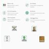 Dmora Miltonia Storage Chest, White and Concrete, 90 x 45 x 45 cm view 4