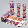 Anawakia Canvas Pencil Roll, Maple Leaf, 24 Slots view 3