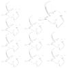 Lind Kitchen 10-Piece Stool-Shaped Acrylic Display Stands view 1