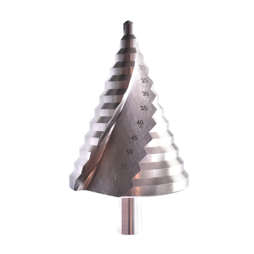 6–60 mm HSS Step Drill Bit, Triangle Shank, Titanium-Coated