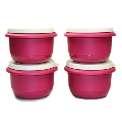 Tupperware Pro Mixing Bowl 1.0 L, Dark Pink (4)
